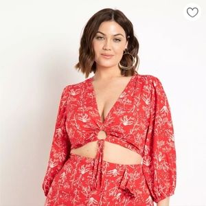 Blouse with Waist Ties - NWT